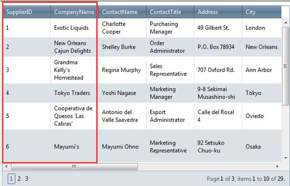 set grid frozen column in scrolling style before in asp.net ajax using c#